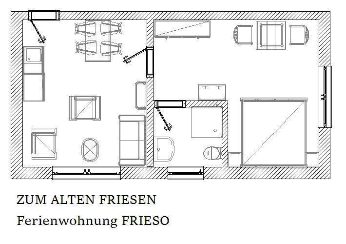 Ferienwohnung-Zum-Alten-Friesen-Frieso Schillig Exterior foto